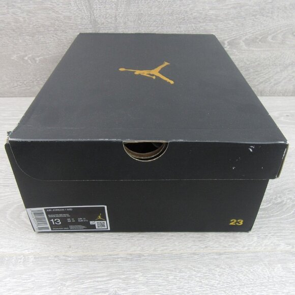 Air Jordan 1 Mid Alternate Bred Sneakers Men's Size 13 Black Red NEW - Picture 13 of 16